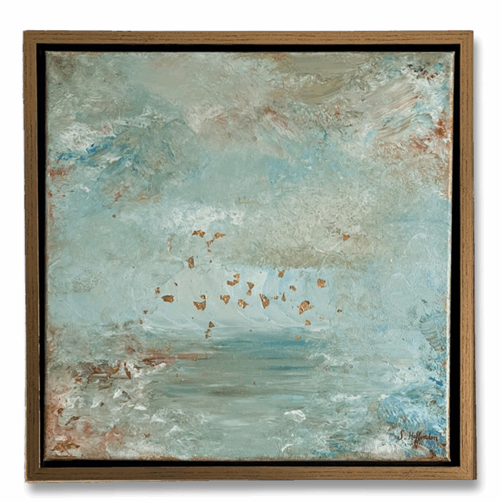 Leeting-you-Go-Kunstwerk-Bild-Sofia-Haffenden-Gold